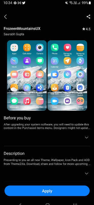تغيير رموز التطبيقات على هواتف Samsung