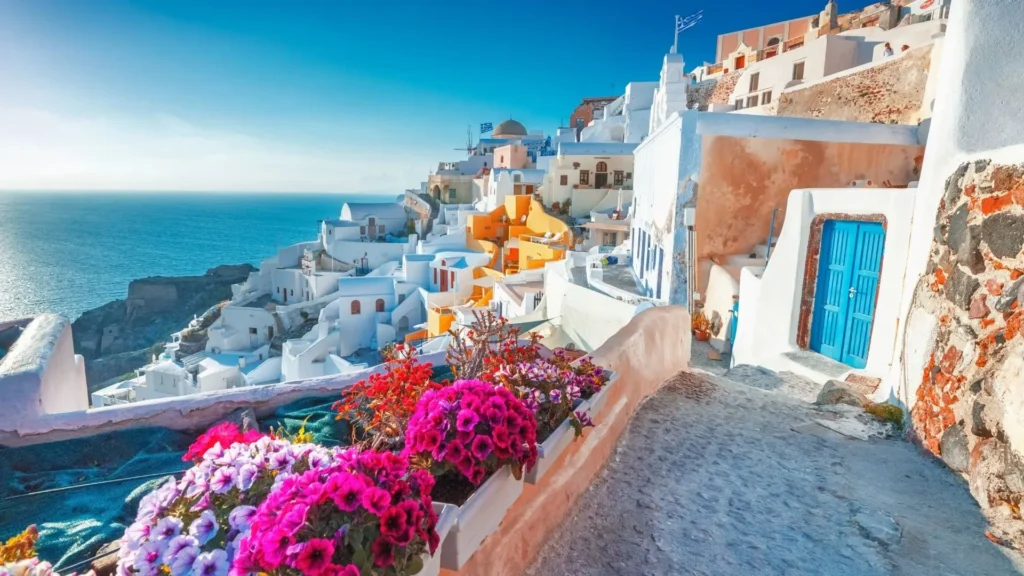 السياحة الشتوية في اليونان - سانتوريني